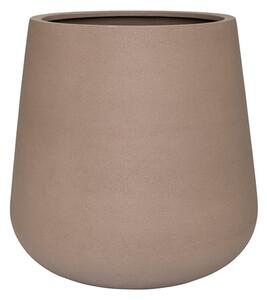 Pottery Pots Vonkajší kvetináč okrúhly Pax XL, Taupe (béžová farba taupe), kolekcia Natural, kompozit Fiberstone, priemer 66 cm x v 67 cm, objem cca 188 l