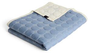 HAY Prikrývka Mega Dot Organic 195x245, dusty blue