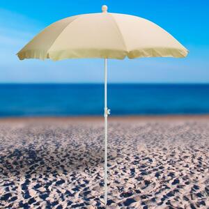 DEMA Plážový slnečník 180 cm UV30 Beach, krémový