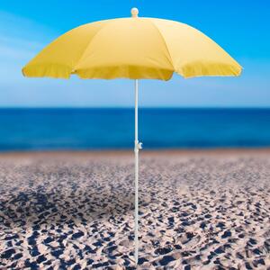 DEMA Plážový slnečník 180 cm UV30 Beach, žltý