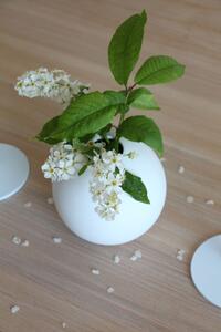 Okrúhla váza Ball White 10 cm