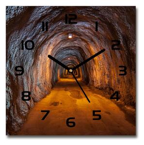 Sklenené hodiny štvorec Podvodné tunel