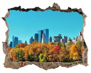 Fototapeta díra na zeď 3D New york na jeseň nd-k-70676089