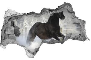 Diera 3D fototapeta nálepka Cválajícím koni sneh