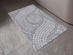 Kúpeľňová penová rohož / predložka PRO-014 Sivá mozaika - metráž šírka 65 cm