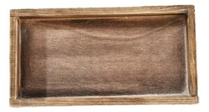 Hnedý drevený dekoračný podnos Tio - 25*13*2 cm - Posiwio