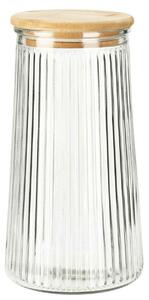 Sklenená nádoba na potraviny Ribbed 1400ml