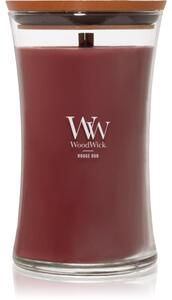 Woodwick Opulent Wood Rouge Oud vonná sviečka s dreveným knotom 609.5 g