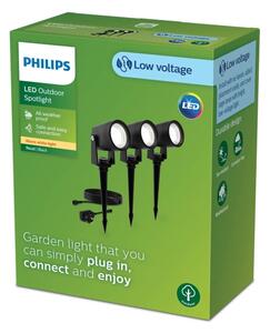 Philips -SADA 3x LED Vonkajšie svietidlo GARDENLINK REUEL LED/1,5W/230V 2700K IP44
