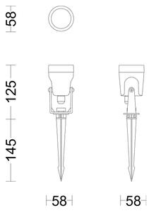 Philips -SADA 3x LED Vonkajšie svietidlo GARDENLINK REUEL LED/1,5W/230V 2700K IP44