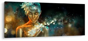 Obraz zlatej víly (120x50 cm)