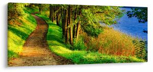 Obraz chodníky pozdĺž vody (120x50 cm)