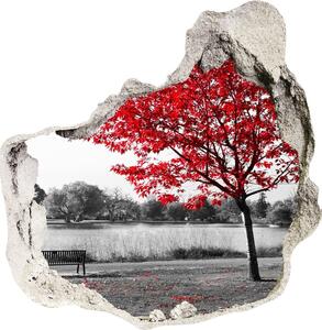 Fototapeta diera na stenu 3D Red tree nd-p-76838967