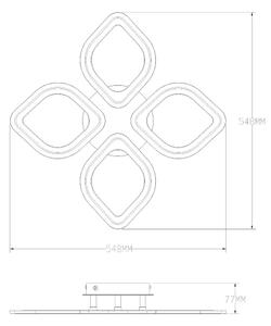 Zuma Line MS236040R-WH-LED Stm. svietidlo ILLUMIA LED/30W/230V 3000-6000K biela+DO
