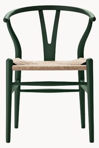 Drevená stolička's tkaným sedadlom CH24 Wishbone Chair