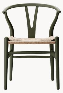 Drevená stolička's tkaným sedadlom CH24 Wishbone Chair