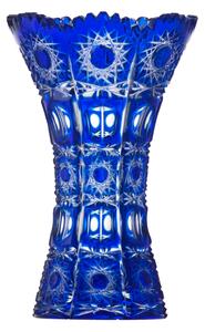 Bohémia Crystal Váza Petra modrá 155mm