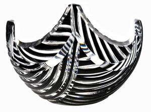 Bohémia Crystal Misa Linum čierna 140mm