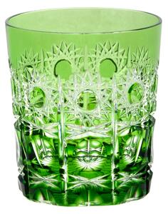 Bohemia Crystal Poháre na whisky a rum Petra 290ml - zelená