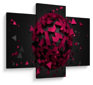 Obraz 3D abstrakcie (90x60 cm)