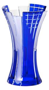 Bohémia Crystal Váza Metropolis modrá 230mm