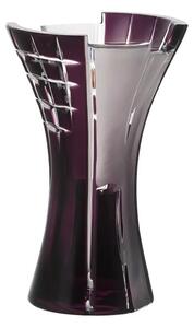 Bohémia Crystal Váza Metropolis fialová 155mm