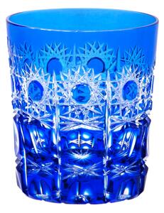 Bohemia Crystal Poháre na whisky a rum Petra modrá 290ml