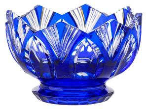 Bohémia Crystal Misa Lotos modrá 130mm