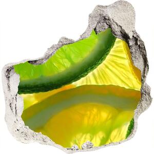 Diera 3D fototapety na stenu Vápno a citrónom