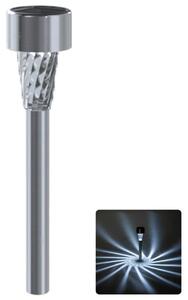 Aigostar - LED solárne svietidlo LED/2V IP44 40 mAh matný chróm