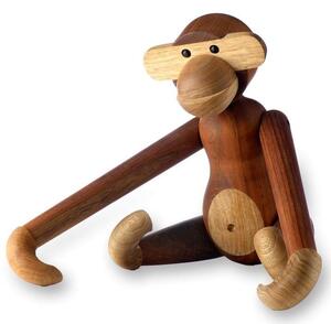Drevená opička Monkey Small Teak Limba 20 cm