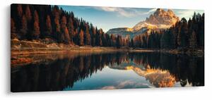 Obraz - Alpy, Taliansko, Dolomity, Lago Antorno (120x50 cm)