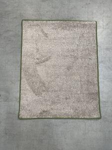 Vopi , Akcia: 102x80 cm Kusový koberec Capri béžový - zelené obšitie, na mieru, šíře, béžová, ab (mriežka), chodba / predsieň