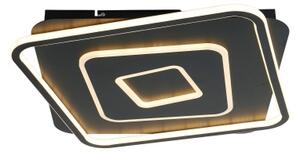 Brilagi - stmievateľné LED stropné svietidlo IRIS LED/98W/230V 50x50 cm čierne + diaľkový ovládač