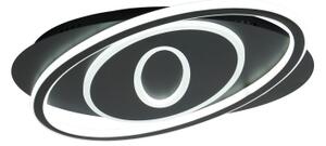 Brilagi - LED stmievateľné stropné svietidlo IRIS LED/78W/230V 37x49 cm čierna + diaľkový ovládač