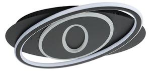 Brilagi - LED stmievateľné stropné svietidlo IRIS LED/78W/230V 37x49 cm čierna + diaľkový ovládač