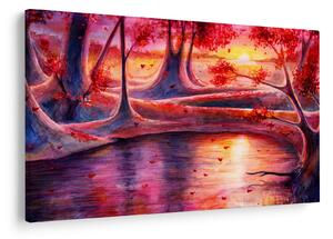 Obraz čarovného lesa (90x60 cm)