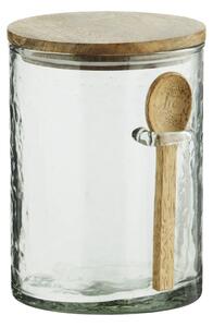 Sklenená dóza s lyžičkou Mango Wood 14 cm