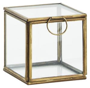 Sklenená krabička Antique Brass