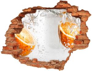 Fototapeta diera na stenu 3D Pomaranče pod vodou
