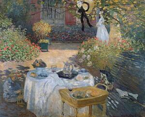 Claude Monet - Umelecká tlač The Luncheon: Monet's garden at Argenteuil, c.1873, (40 x 35 cm)