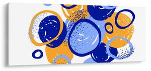 Obraz - Svetlý motív s kruhmi (120x50 cm)