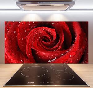Panel do kuchyne Kvapky na ružu pl-pksh-120x60-f-37464697