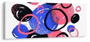 Obraz - Motív s kruhmi v živých farbách (120x50 cm)
