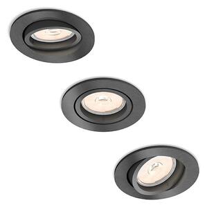 Philips 50393/99/PN - SADA 3x Podhľadové svietidlo DONEGAL 1xGU10/5,5W/230V
