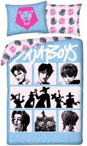 Bavlnené posteľné obliečky KPop Demon Hunters – motív Saja Boys - 100% bavlna - 70x90 cm + 140x200 cm