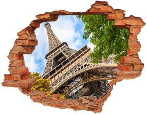 Nálepka 3D diera Eiffelova veža v paríži nd-c-96010158