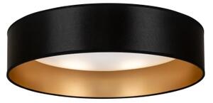 Duolla - LED Stropné svietidlo ROLLER LED/24W/230V pr. 45 cm čierna/zlatá
