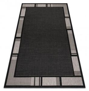 Koberec Floorlux sizal 20195 Čierno/Strieborný