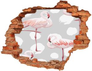 Samolepiaca nálepka betón Flamingos nd-c-114969218